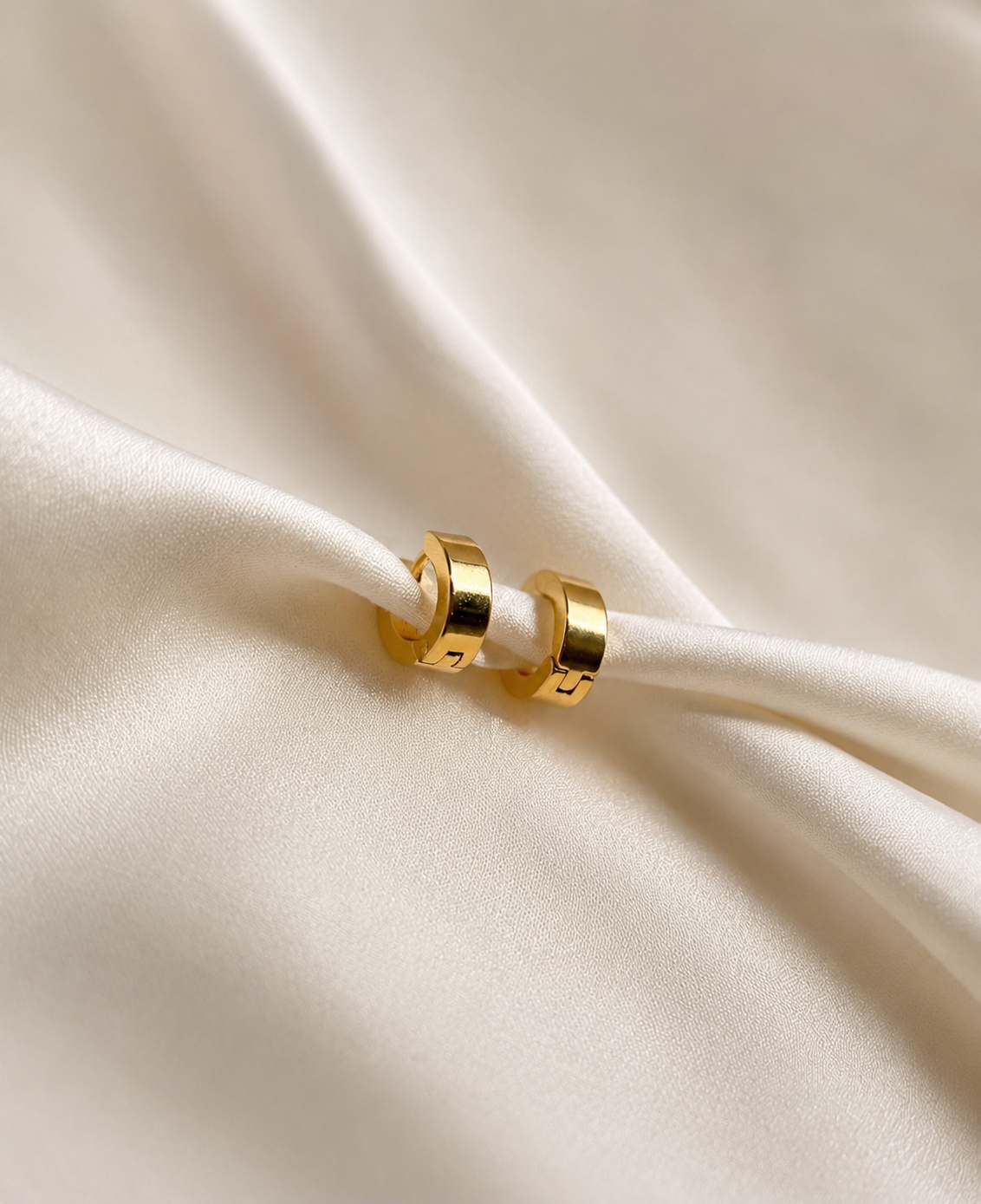 Gold Huggie Hoop Earrings