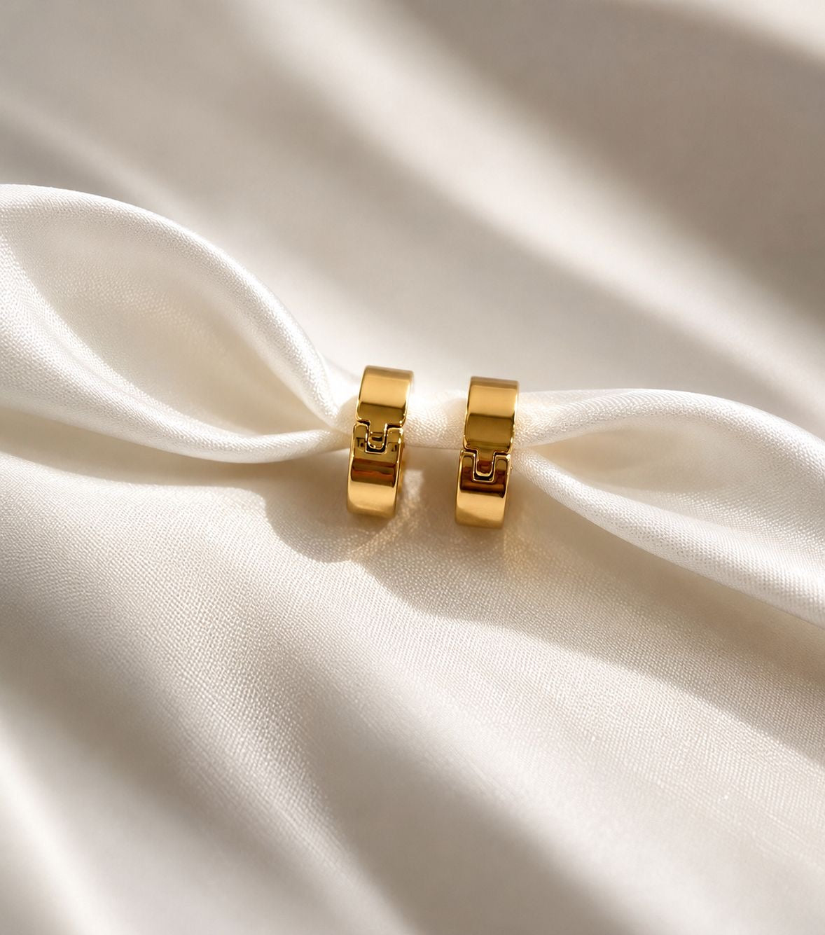 Gold Huggie Hoop Earrings