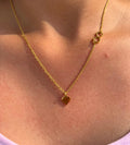 Gold Heart & Infinity Necklace