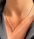 Silver V-Bar Necklace
