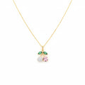 Crystal Cherry Pendant Necklace